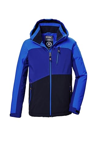 killtec Jungen Funktionsjacke mit Kapuze und Schneefang KOW 370 BYS JCKT, neon blue, 152, 42164-000 im Sale